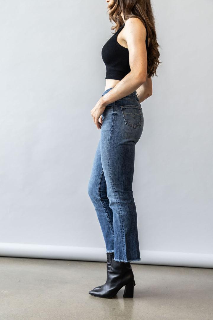 Women's Kimes Monica Cropped Jeans - Mid Wash
