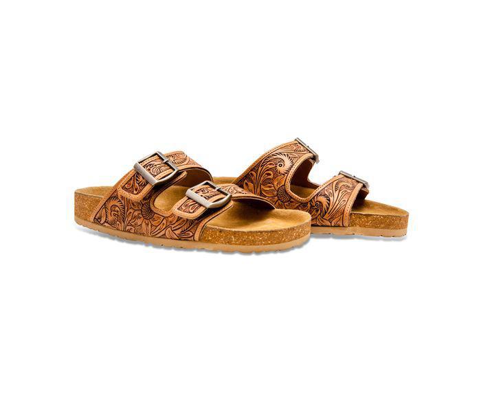 Footo Hand-Tooled Sandals - S-6918