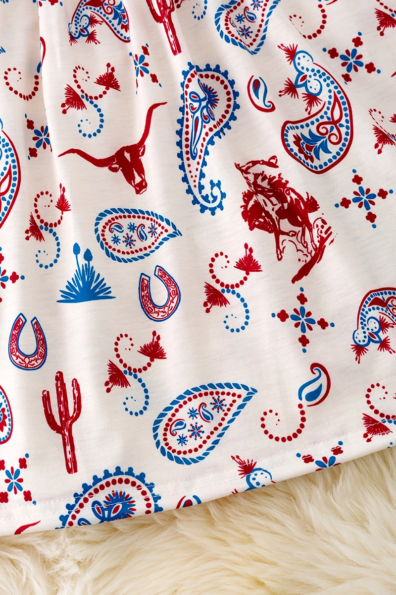 Paisley Printed Dress