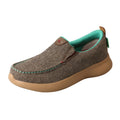 WOMENS SLIP ON CASUAL - DUST/TURQ WRV0001