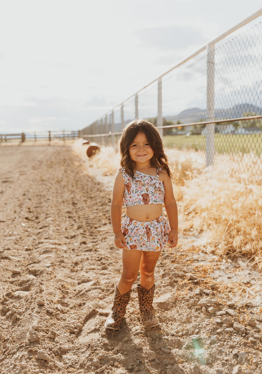 COW PRINT SWIMSUIT BABY/GIRLS SWIMSUIT