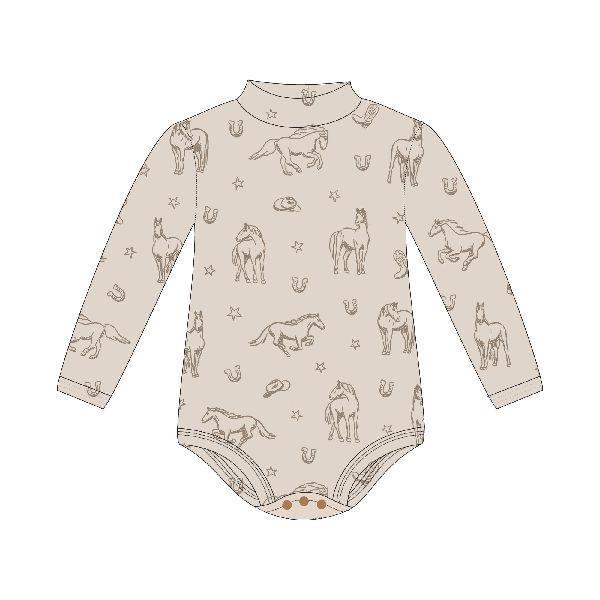 MOCK-NECK BODYSUIT - MINI BUCKAROO