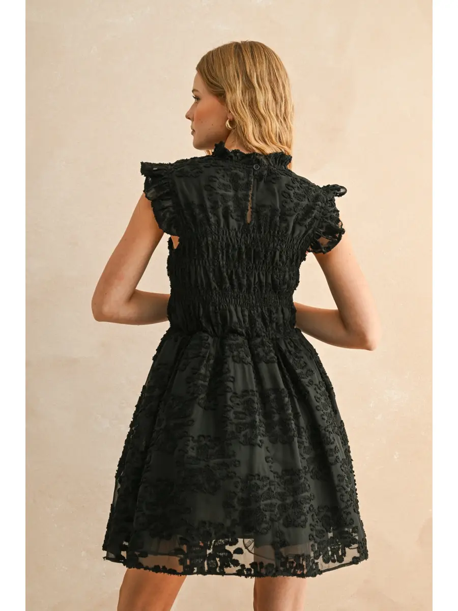 Velvet with Lace Combo Dress
