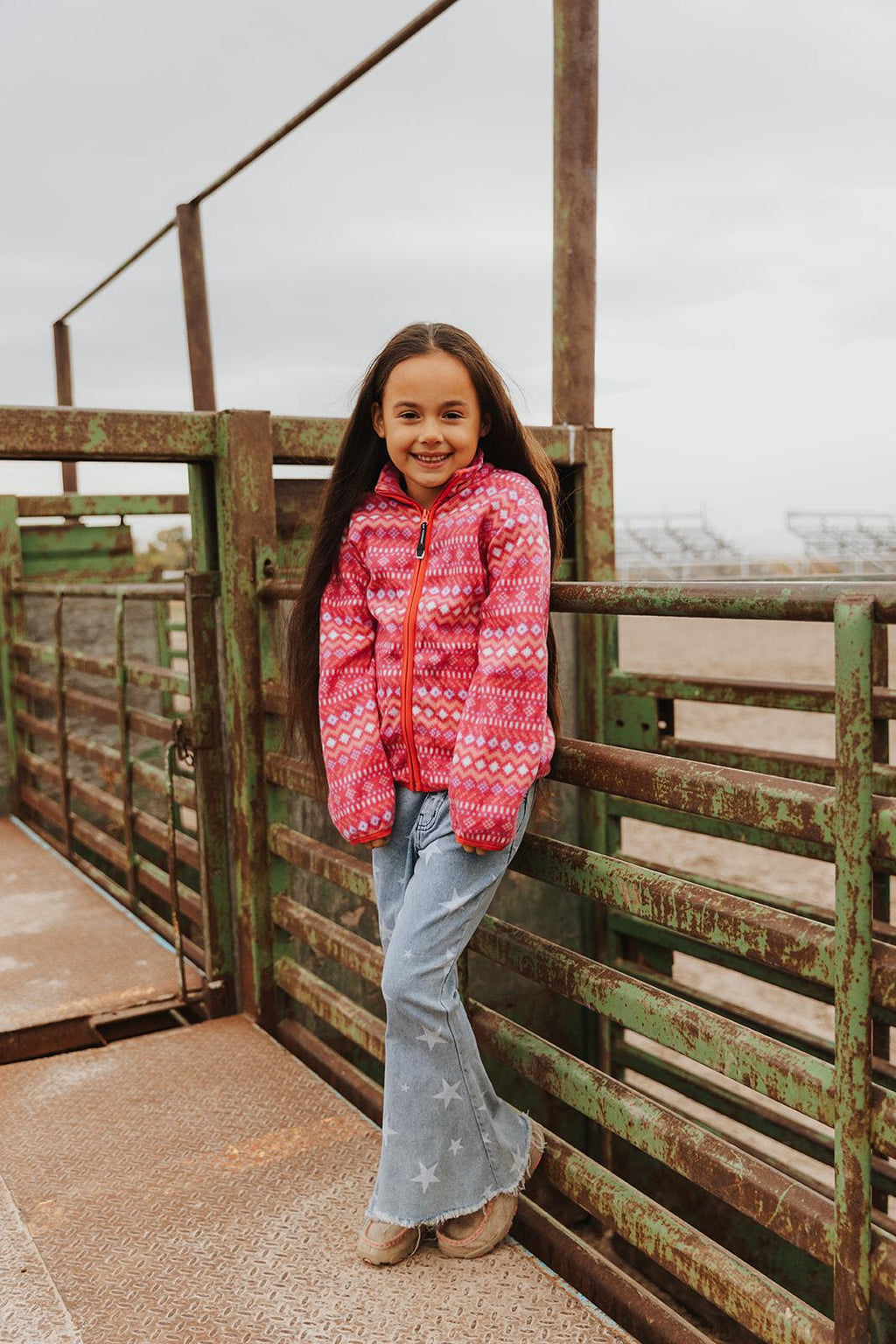 KIDS OUTERWEAR   UNISEX FLEECE JACKET  1862 ZIP FRT FLEECE JACKET - Pink