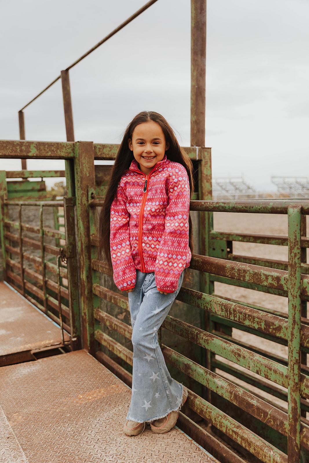 KIDS OUTERWEAR   UNISEX FLEECE JACKET  1862 ZIP FRT FLEECE JACKET - Pink