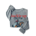 Buckle Up Cowboy Mineral Graphic Long Sleeve - Mineral Grey