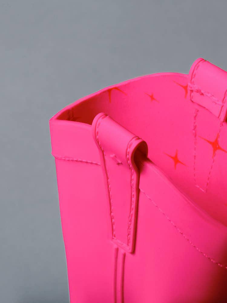 Atomic Pink Kid's All Weather Rubber Cowboy Boots