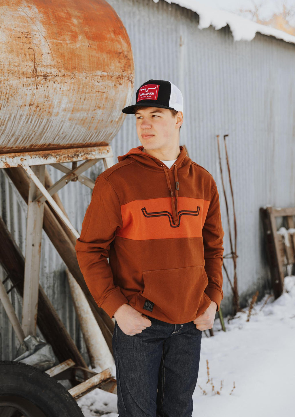 KIMES MEN'S FAST TALKER FLEECE - BROWN