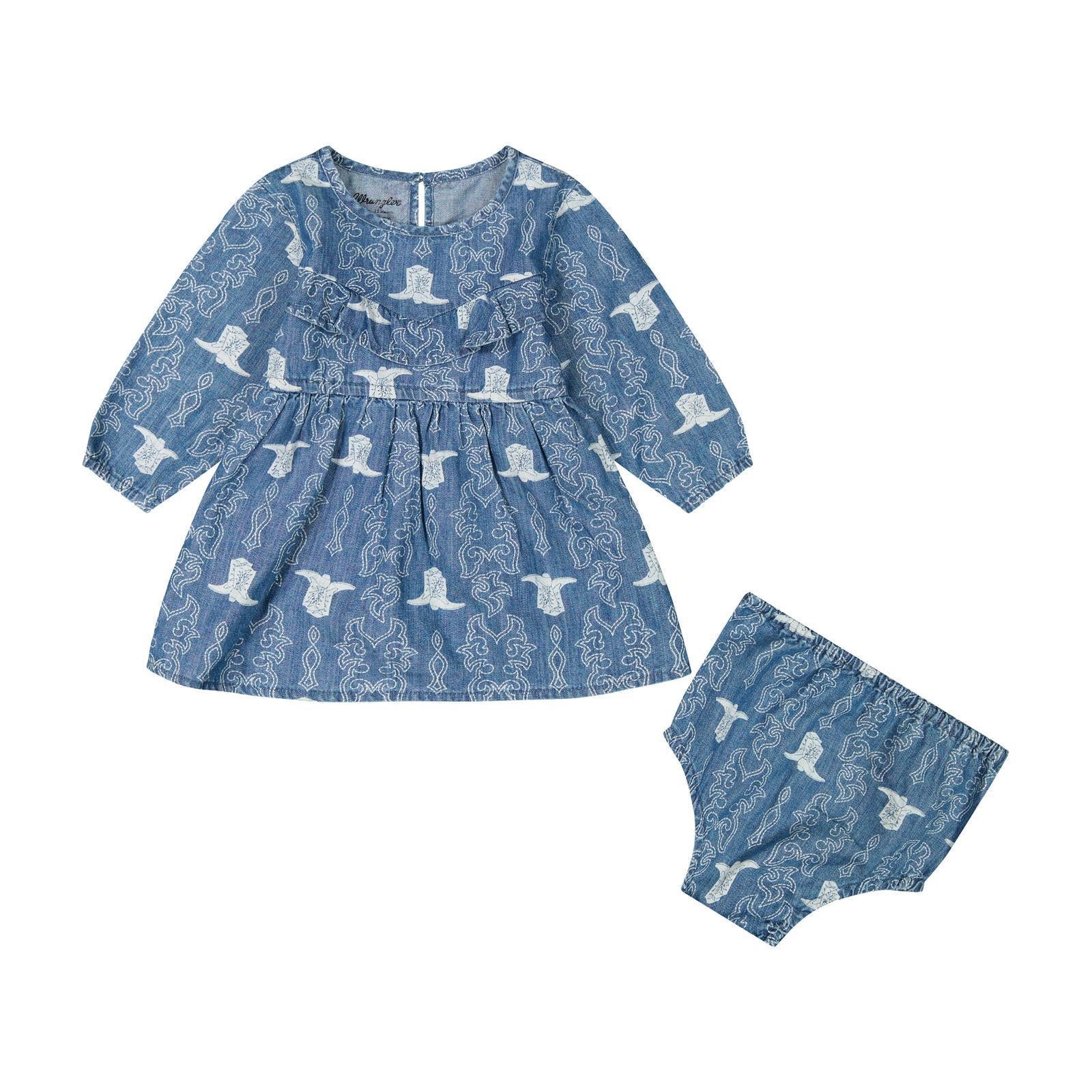 Wrangler® Baby Girls Denim Dress - Denim