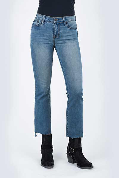 WOMENS JEAN 921 HIGH RISE FLARE FIT STETSON BACK POCKET OWS 11-054-0921-2405 BU