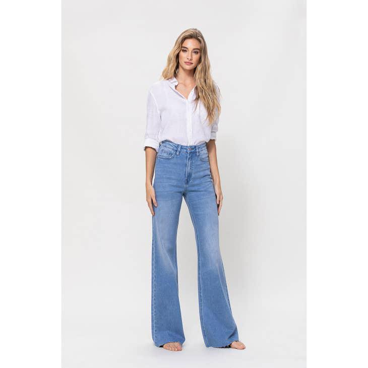 SUPER HIGH RISE WIDE LEG JEAN - WORK SONG