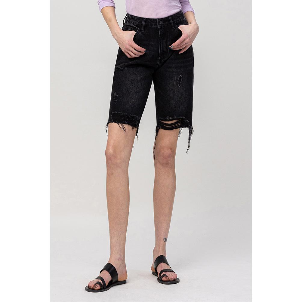 SUPER HIGH RISE BERMUDA RELAXED SHORTS | TAMMIE