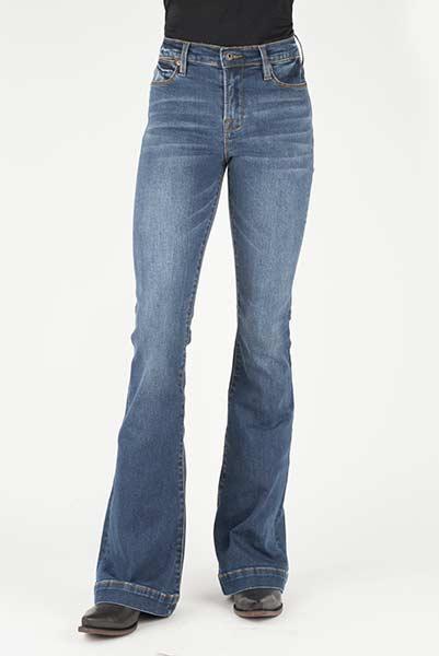 WOMENS JEAN 921 HIGH RISE FLARE FIT STETSON BACK POCKET 11-054-0921-2404 BU