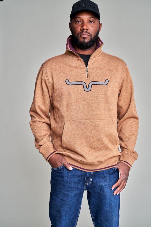 KIMES MEN'S FILMORE FLEECE - RUSTY