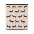 Horse - Organic Cotton Jacquard Sweater Knit Baby Blanket