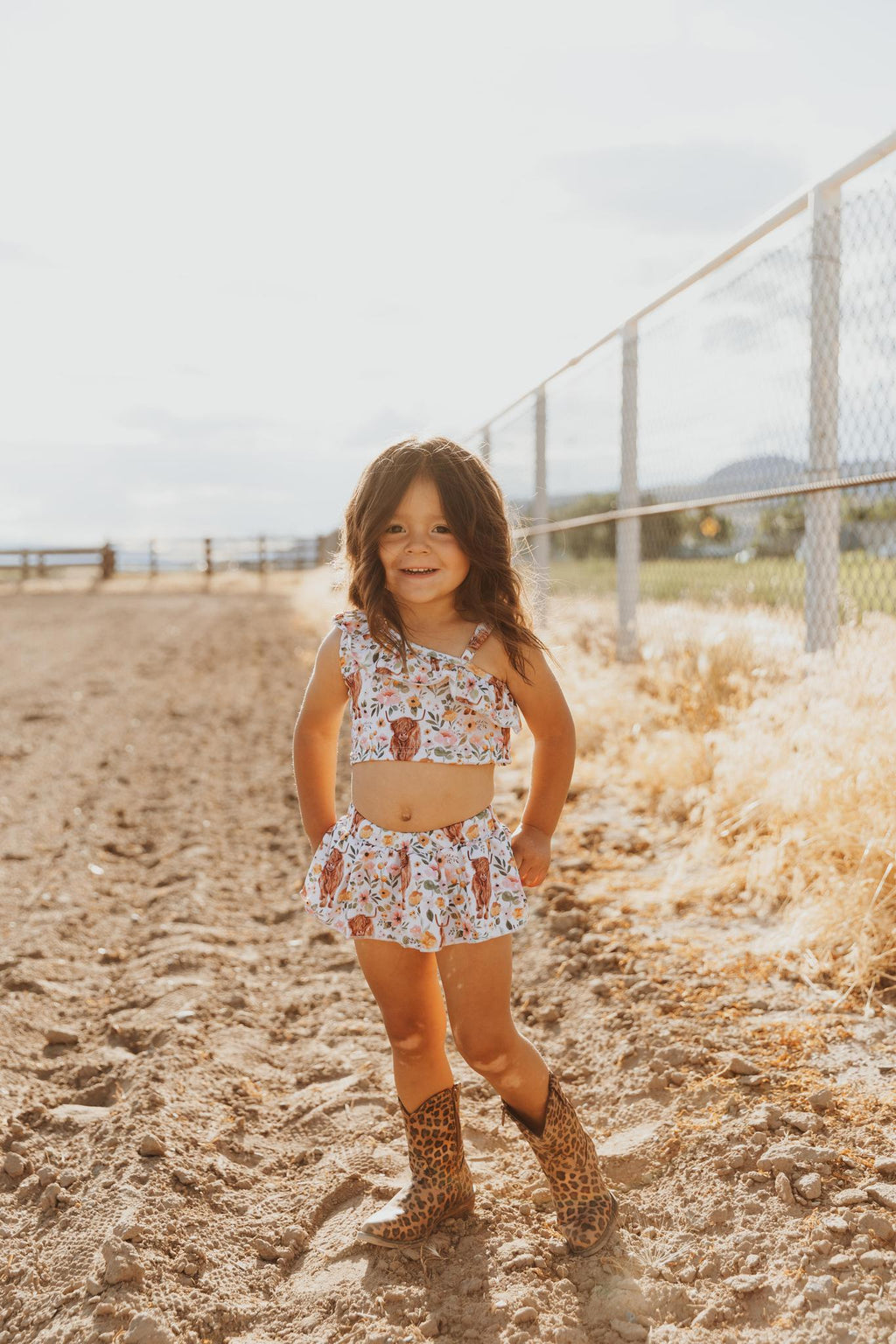 COW PRINT SWIMSUIT BABY/GIRLS SWIMSUIT