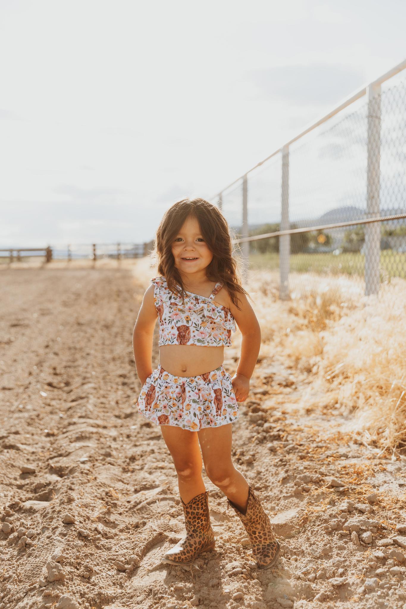 COW PRINT SWIMSUIT BABY/GIRLS SWIMSUIT