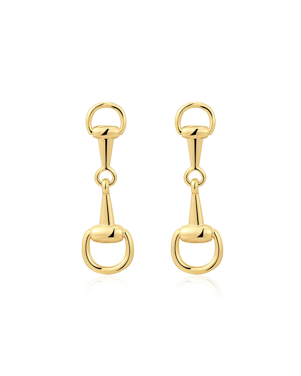 The Horsebit Stud Earrings - Gold