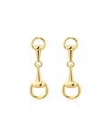 The Horsebit Stud Earrings - Gold