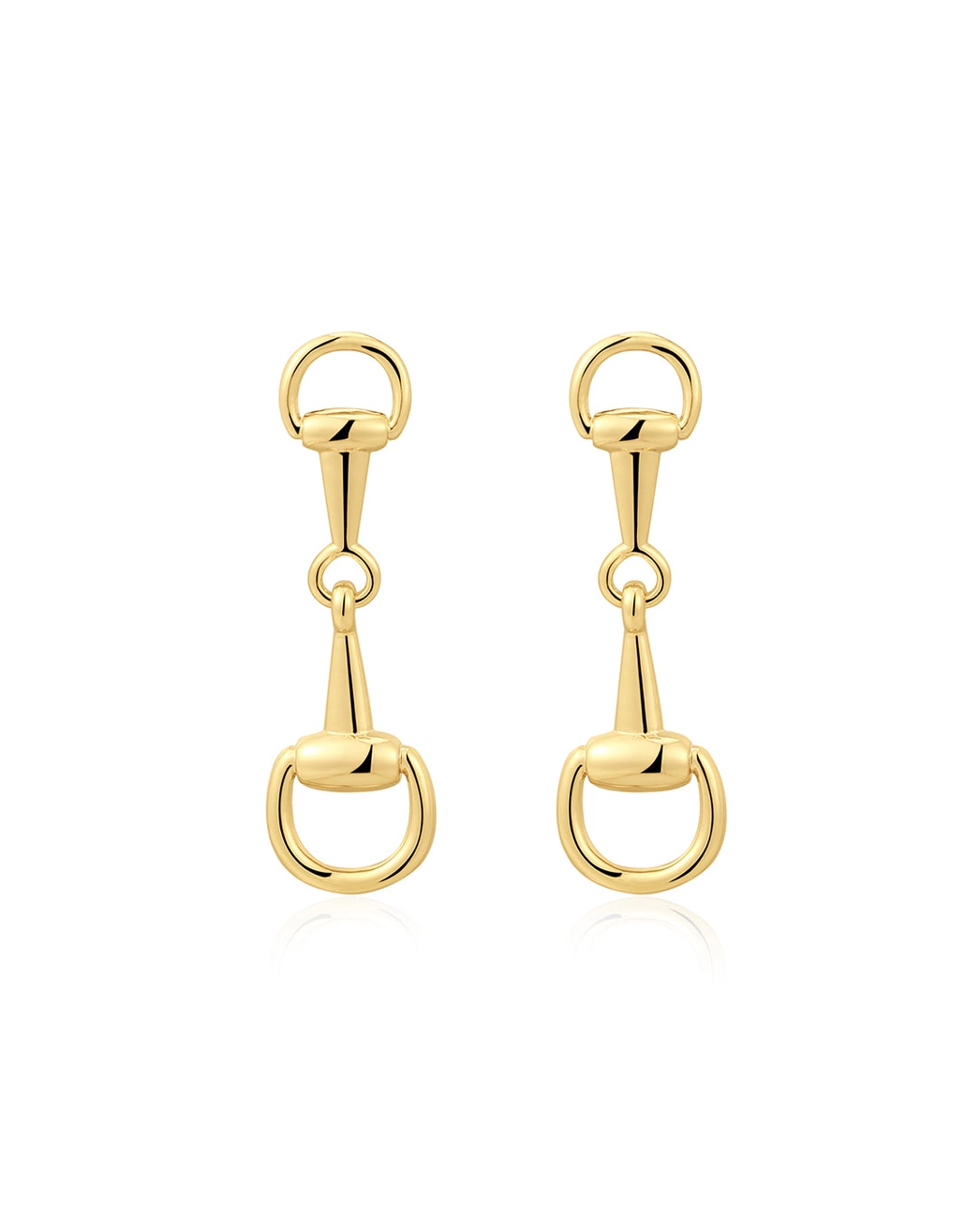 The Horsebit Stud Earrings - Gold