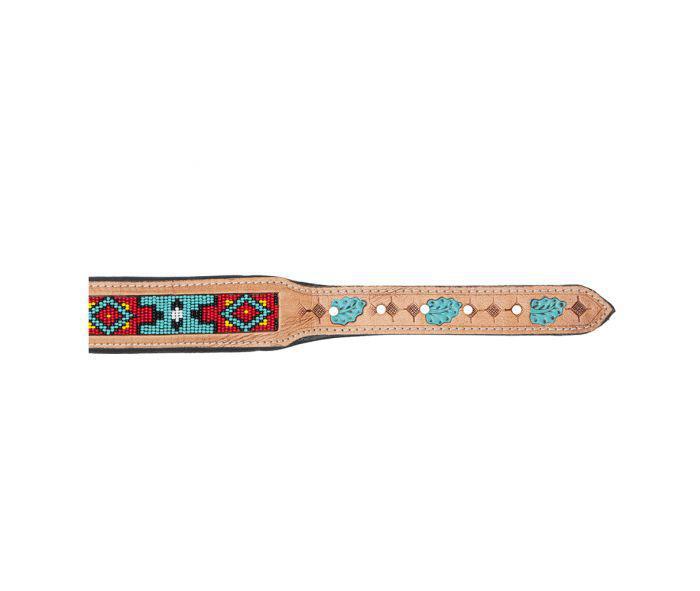 Poppy of the Plains Hand-tooled Dog Collar