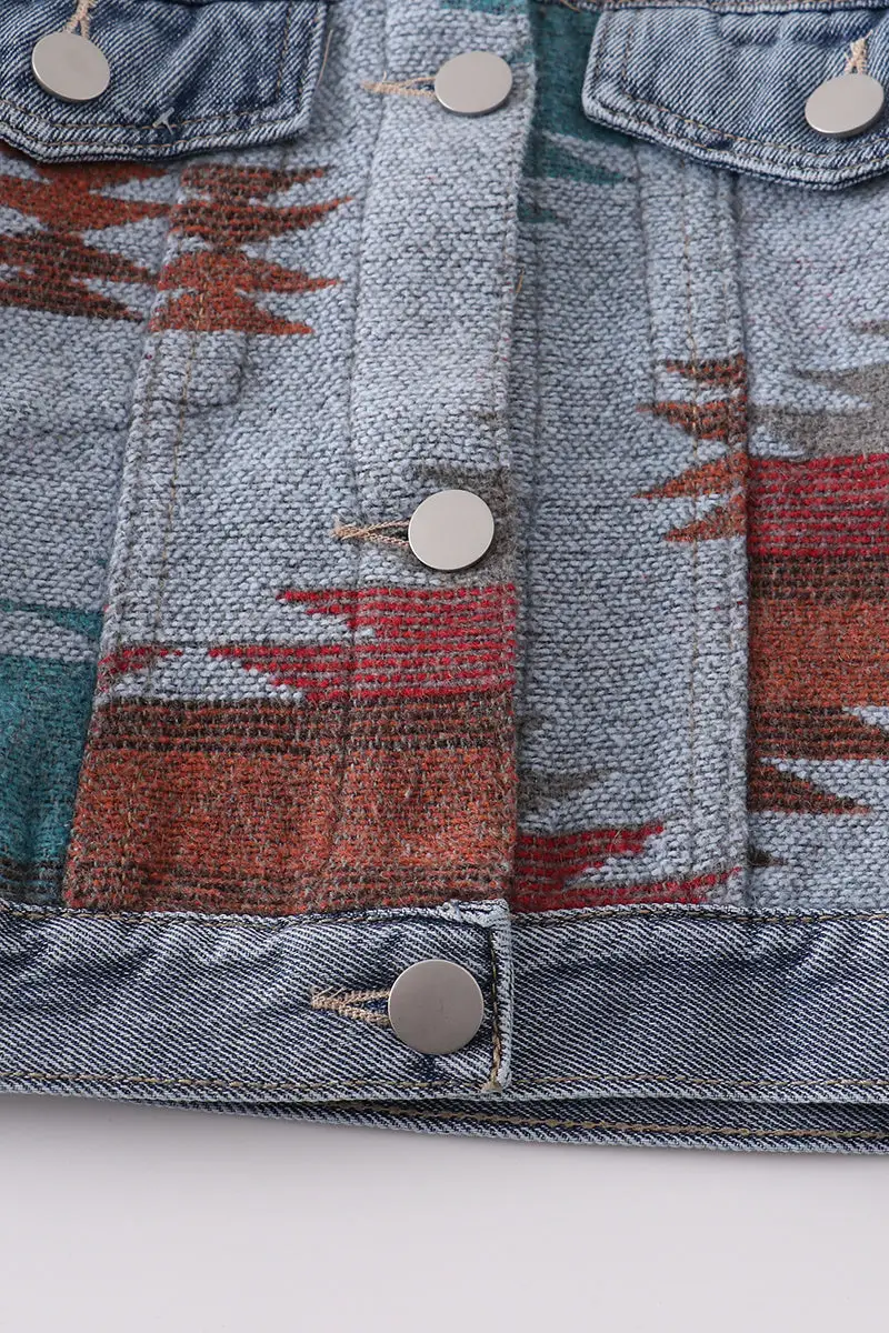 AZTEC DENIM JACKET