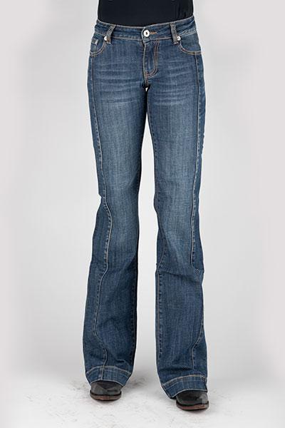 Stetson Women's Jean- 214 Trouser Fit Middle Seam Down Front - 11-054-0214-0813 BU