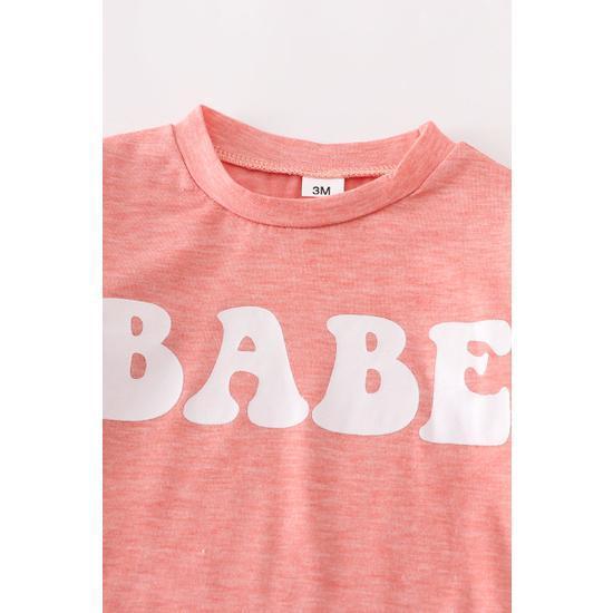 PINK BABE SWEATSHIRT ROMPER