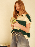 Skirt Look Drawstring Denim Shorts