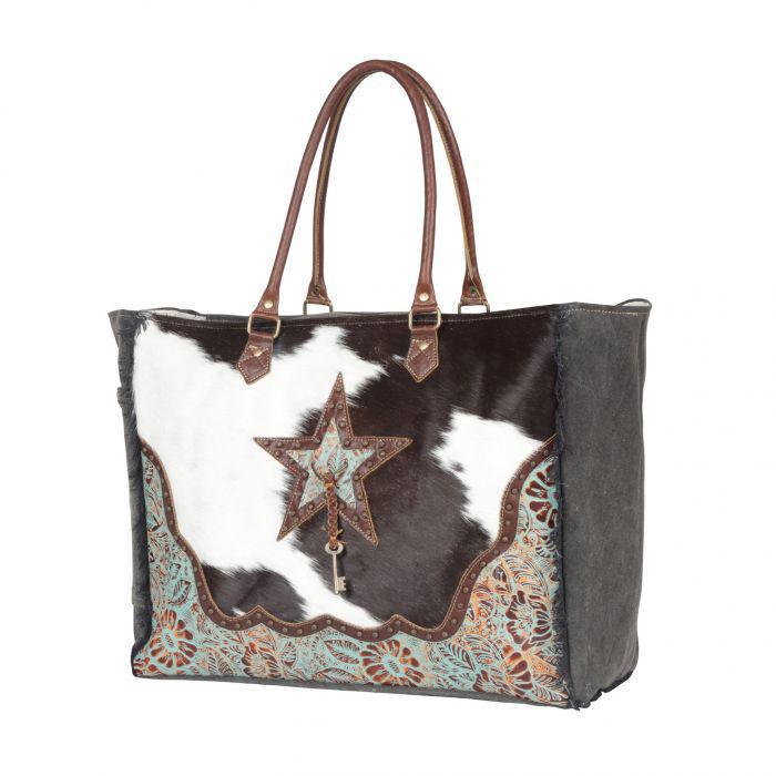ASTERIAS CANVAS & HAIRON BAG S-4393