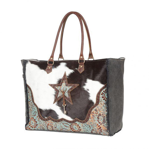 ASTERIAS CANVAS & HAIRON BAG S-4393