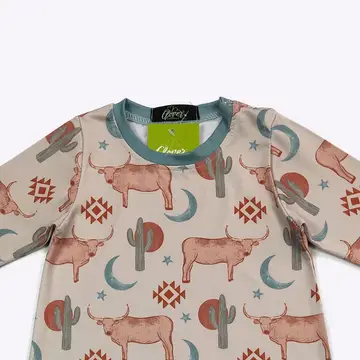 Lunar Longhorn Boy Romper
