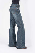 WOMENS JEAN 214 FIT TROUSER STYLE OPEN PKT W/STITCHED CIRLCE11-054-0214-0200 BU