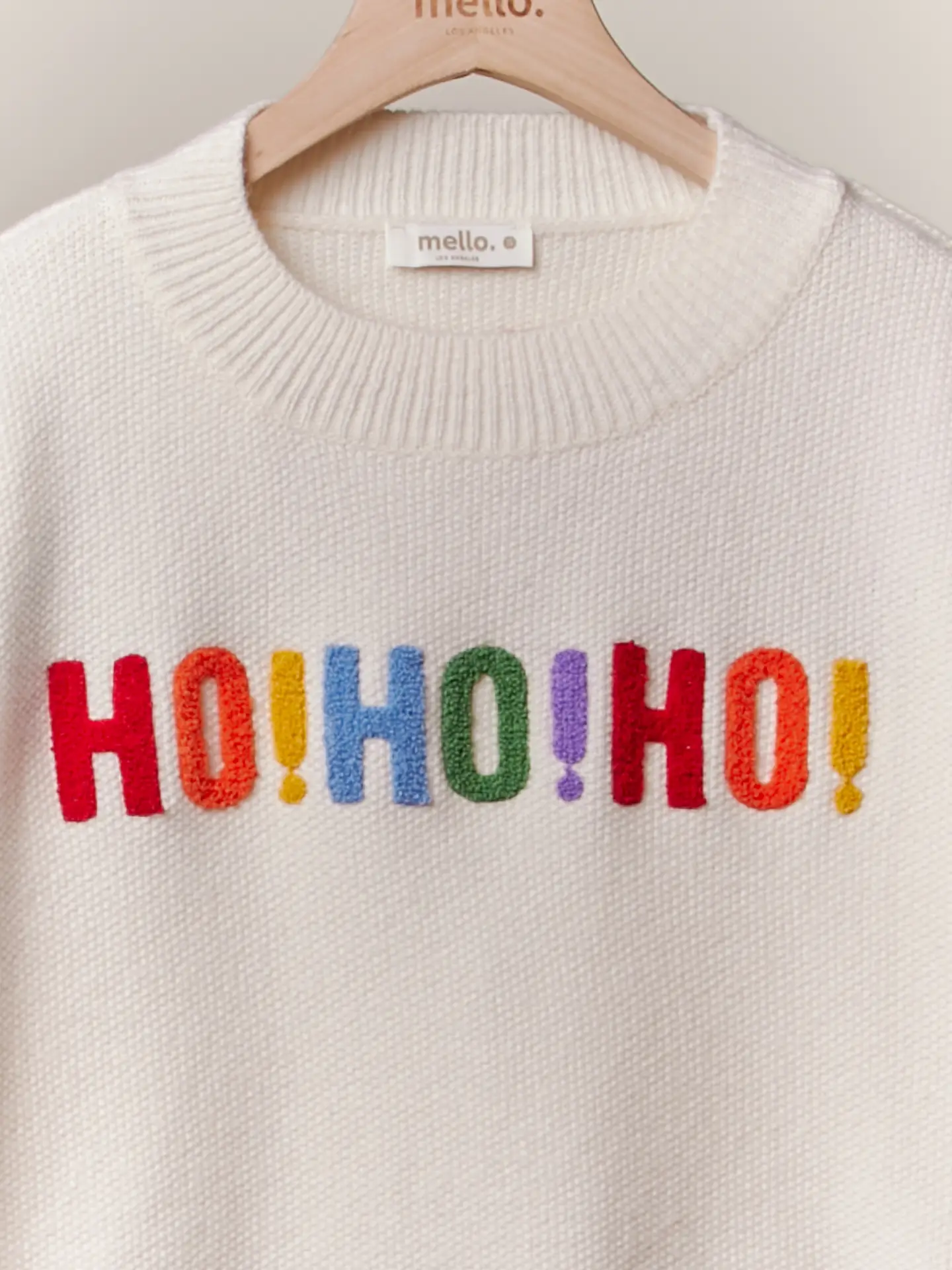 Oversize Christmas Sweater with Lettering