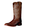 Men's Print Belly Caiman Brown S-Toe