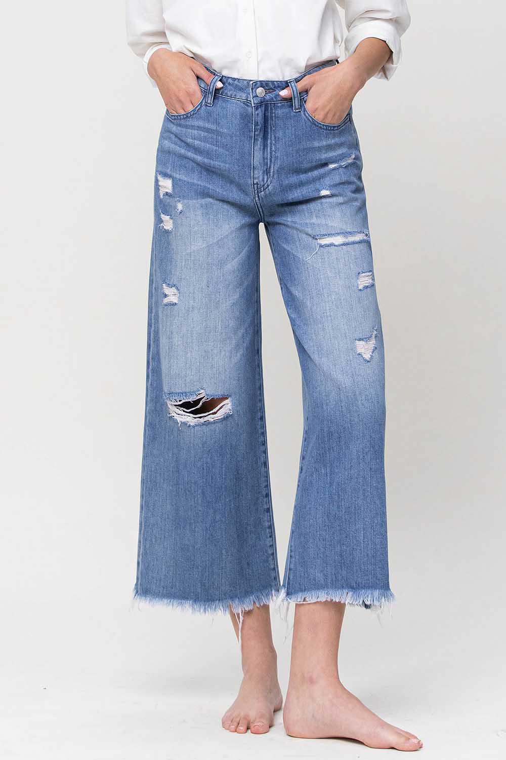 SUPER HIGH RISE CROP WIDE FLARE | OLIVIA EVERLAND