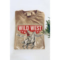 WILD WEST LONG LIVE COWBOYS GRAPHIC TEE - MINERAL TAUPE