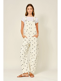 Slouchy Relax Fit Denim Overall - POLKA DOT