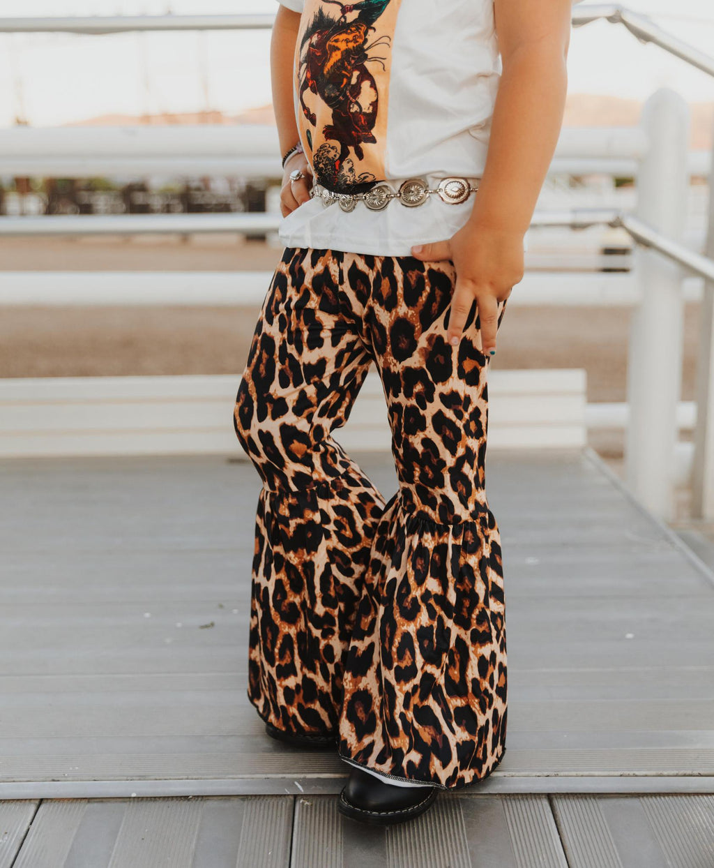 RODEO GRAPHIC AND LEOPARD PANT SET