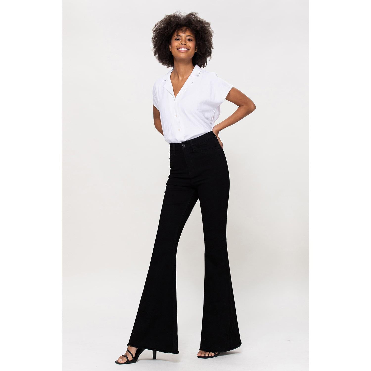 SUPER HIGH RISE SUPER FLARE - JET BLACK