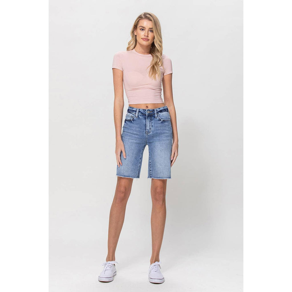 HIGH RISE BERMUDA SHORTS | VALERIE