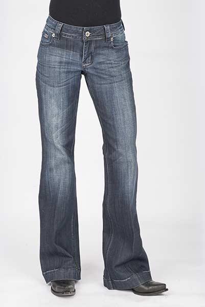 WOMENS JEAN 214 FIT TROUSER STYLE STETSON S EMBROIDRED BACK POCKET OWS 11-054-0214-0204 BU