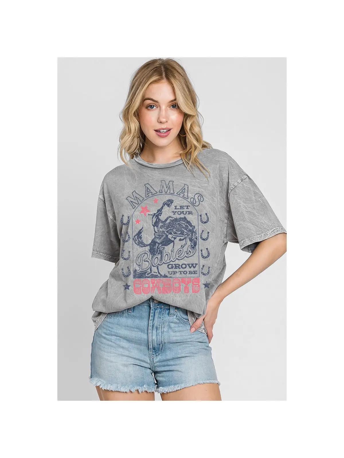 Let Your Babies Mineral Graphic Tee - Mineral Grey