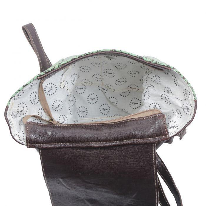BULL'S EYE LEATHER & HAIRON BAG S-4767