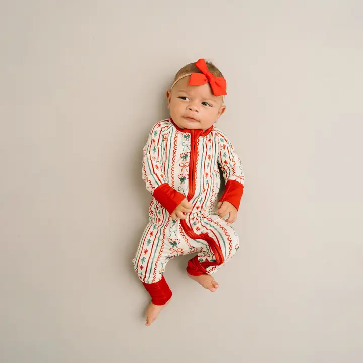 Christmas Dainty Bow Bamboo Sleeper