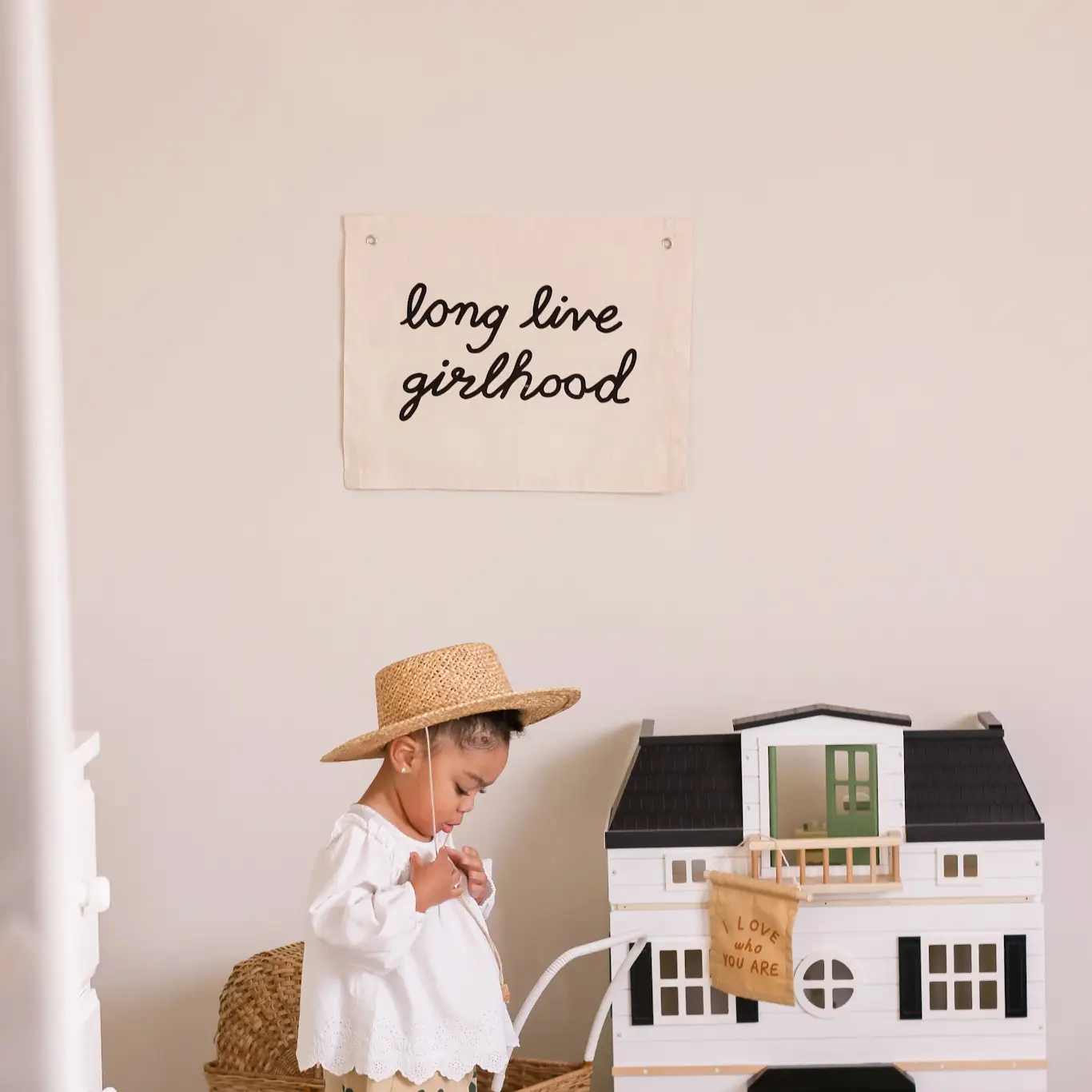 Long Live Girlhood Canvas Banner