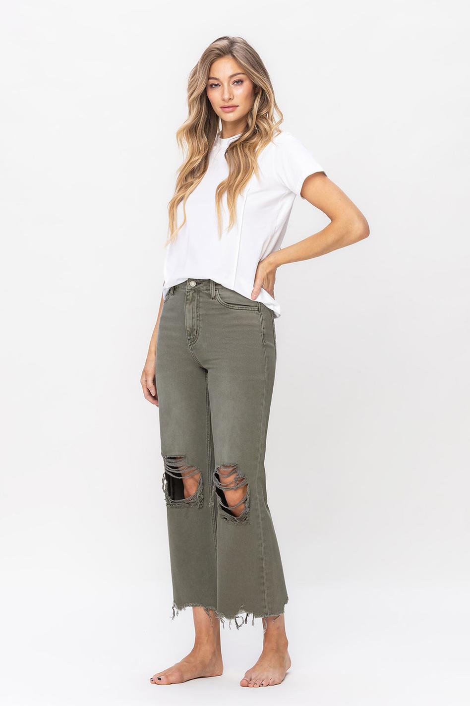 90'S VINTAGE CROP FLARE - BEETLE