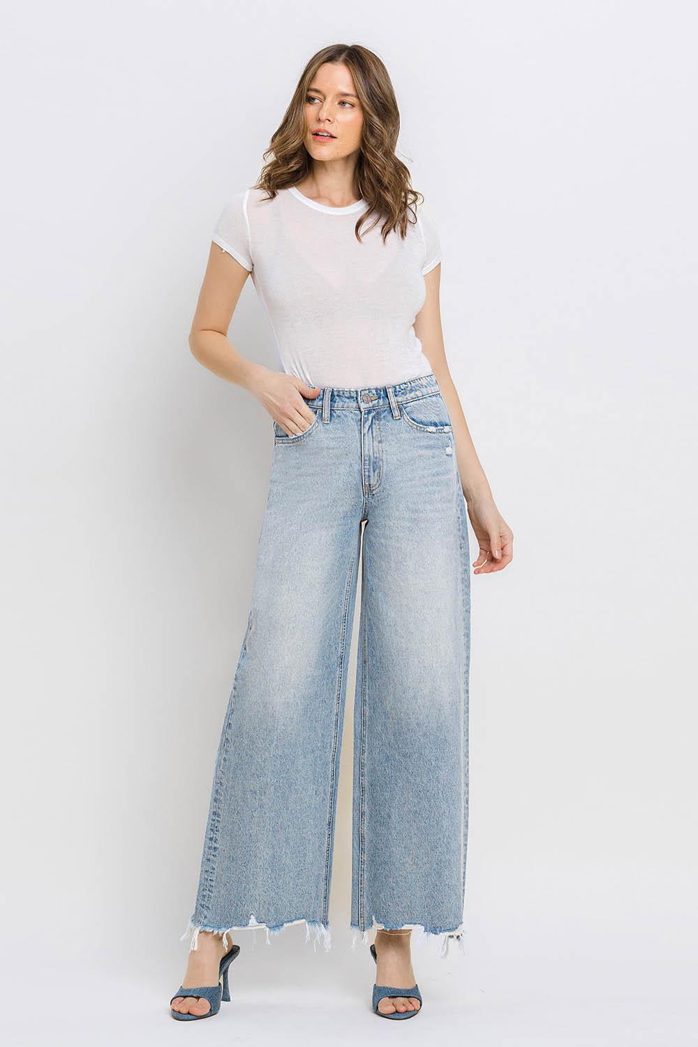 Super High Wide Leg Jeans - Insightful