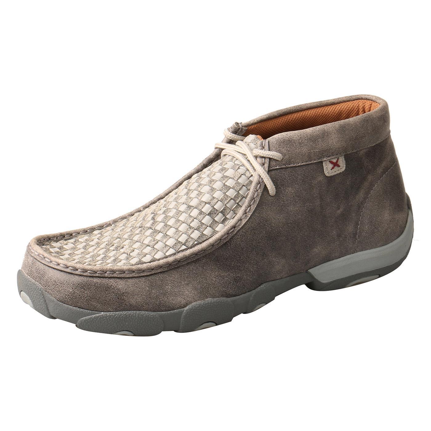 MENS CHUKKA DRIVING MOCCASINS - GREY/GREY MDM0073
