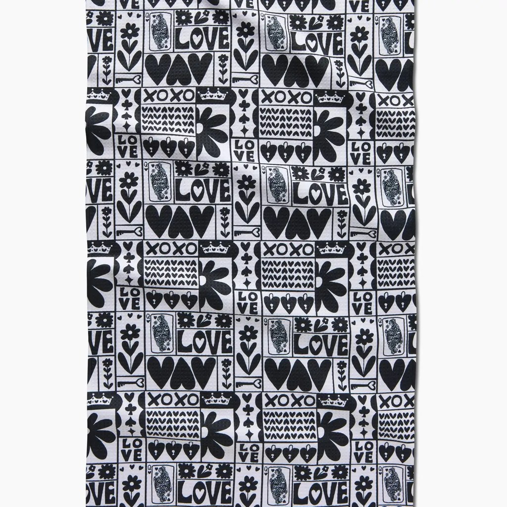 Queen of Hearts Tea Towel